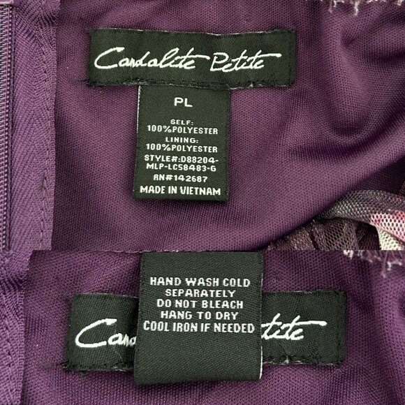 Candalite Spaghetti Strap Floral Sheer Sparkly Fairy Whimisgoth Maxi Dress (PL) - Picture 15 of 16